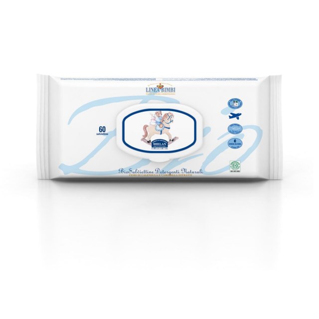 Helan Linea BIMBI Vlhčené čisticí bio ubrousky pro děti 60 ks